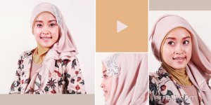 cara memakai jilbab paris